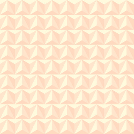 Seamless pattern with triangles. Illusion of volume, 3 d, polygonal picture.のイラスト素材
