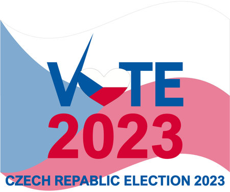 Czech Election Day 2023. President and Parliament. National Dayのイラスト素材