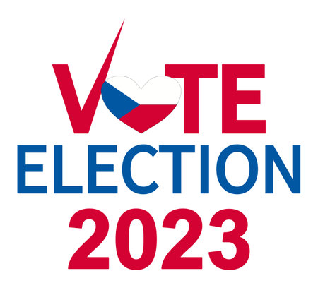 Czech Election Day 2023. President and Parliament. National Dayのイラスト素材