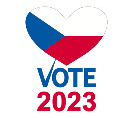 Czech Election Day 2023. President and Parliament. National Dayのイラスト素材