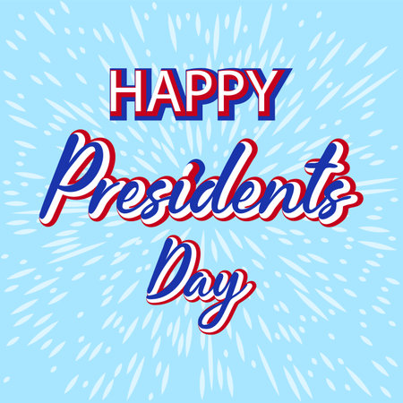 Washington Presidents Birthday. Presidents Day Background Design Banner, Poster, Greeting Card.のイラスト素材