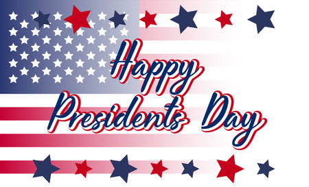 Washington Presidents Birthday. Presidents Day Background Design Banner, Poster, Greeting Card.のイラスト素材