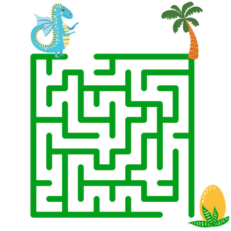 Children's game labyrinth. Find a way out of the maze.のイラスト素材