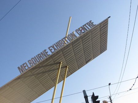 Melbourne Convention & Exhibition Centre is one of the largest spaces in the southern hemisphere to host thousands of large exhibitions in Australiaのeditorial素材