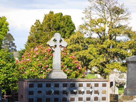 Cheltenham, Australia - 6 November 2018: Cheltenham Pioneer Cemetery established in 3 October 1864. This historic burial ground was the first general cemetery established in Melbourne's bayside area.のeditorial素材