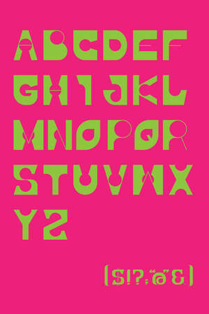 Typeface with uppercase and special characters in distorted visuals and bright colors. Inspired by psychedelic art (psychedelia). A visual displays related to the ingestion of psychedelic drugsのイラスト素材