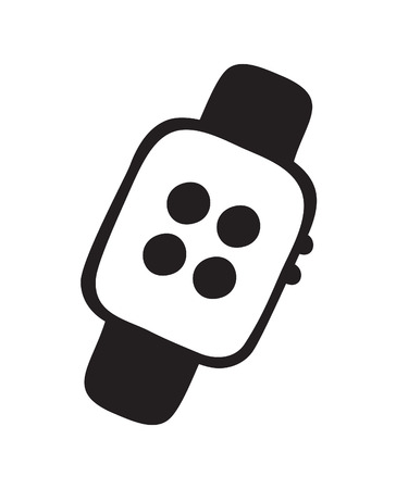 Hand drawn watch. Doodle vector clocks. Artistic drawing object. Creative ink art workのイラスト素材