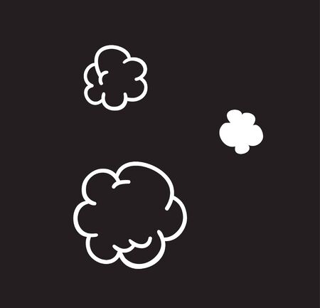 Hand drawn speech bubble explosion. Pop art design object. Comic book doodle element for dialog. Cartoon style vector collectionのイラスト素材