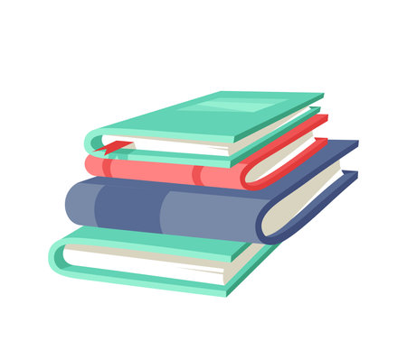 Cartoon drawing book for Student. Hand drawn school object. Actual Vector illustration about Reading. Creative art workのイラスト素材