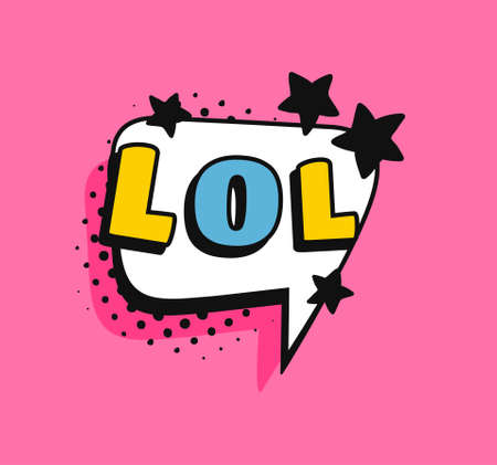 Pop art speech bubble drawing with text. Cartoon style vector collection of frames. Comic illustration on color backgroundのイラスト素材