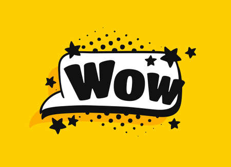 Pop art speech bubble drawing with text. Cartoon style vector collection of frames. Comic illustration on color backgroundのイラスト素材