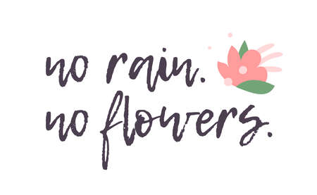 Funny and positive motivation quote. Hand drawn illustration text. Creative art work. Actual drawingのイラスト素材