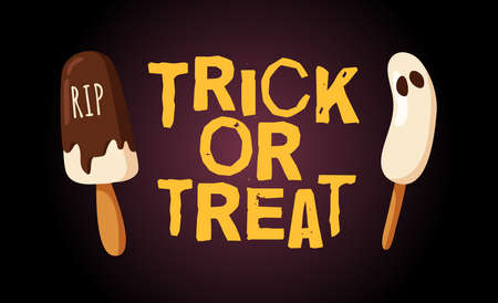 Hand drawn Halloween illustration. Creative Cartoon Style art work. Actual vector drawing food and drink for Party. Artistic isolated Season objectsのイラスト素材