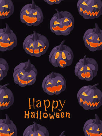 Cartoon Character Jack-o-lantern. Hand drawn stylish Halloween vegetable. Autumn Vector drawing fresh food. Vegan Illustration Pumpkin Spice Seasonのイラスト素材