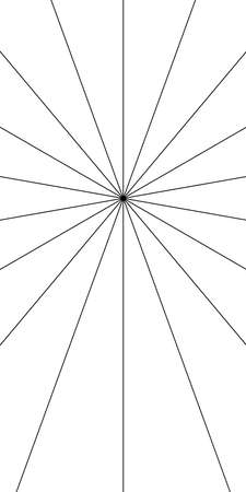 Set of Vintage Sunbursts Vertical Rectangle. Trendy Hand Drawn Retro Bursting Rays Design Elements. Hipster Vector illustrationのイラスト素材
