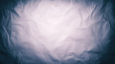 Crumpled white paper texture with a soft gradient background. creative artistic surfaces and backgroundsの素材
