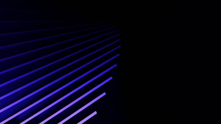 Dark Abstract With Thin Diagonal Blue Lines Fading Into Black Elegant Digital Texture For...