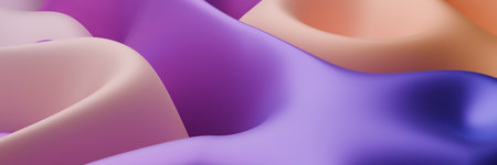Abstract Smooth Purple And Beige Gradient Curves For Modern Digital Art And Design