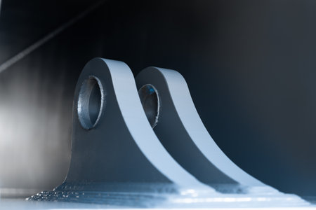 Steel Mounting Brackets With Circular Holes Inside Heavy Duty Machine Component Industrial Metal...