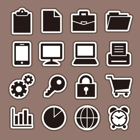 Business icon setのイラスト素材