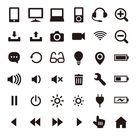 Business &amp; computer iconsのイラスト素材