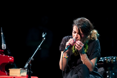 CORDOBA, SPAIN NOVEMBER 2: Bebe during their concert tour 2012, held at the Gran Teatro de Córdoba on november 2, 2012 in Córdoba Spainのeditorial素材