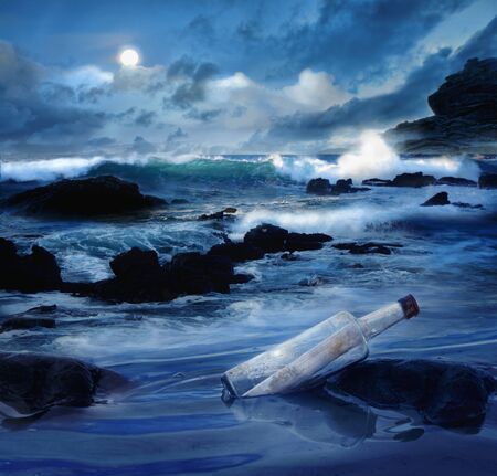Message in a bottleの写真素材