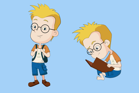 kid genius.のイラスト素材