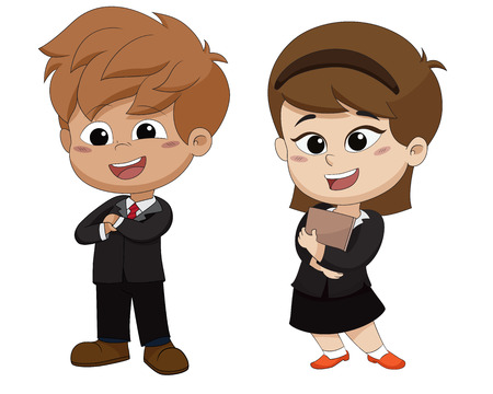 Set of occupation kid business.Vector and illustration.のイラスト素材
