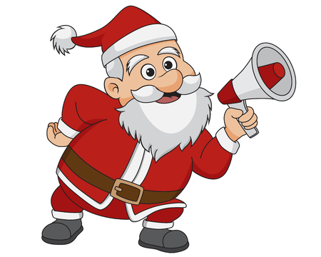 Christmas Santa Claus.vector and illustration.のイラスト素材