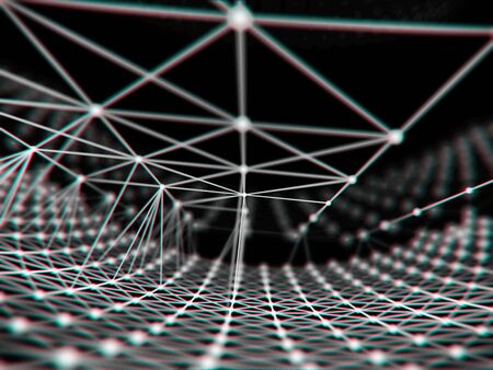 Futuristic technology background virtual, virtual Fiber optic cables, fiber connection, Telecomunications concept, digitally generated image.の写真素材