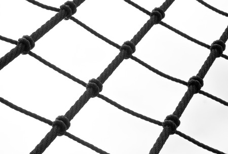 Rope ladder on an old sailing shipの写真素材