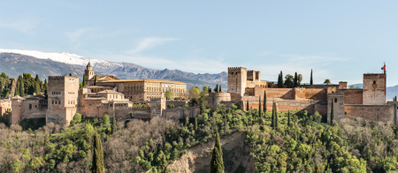 Panoramic view of the Alhambra, Granada, Spainの写真素材