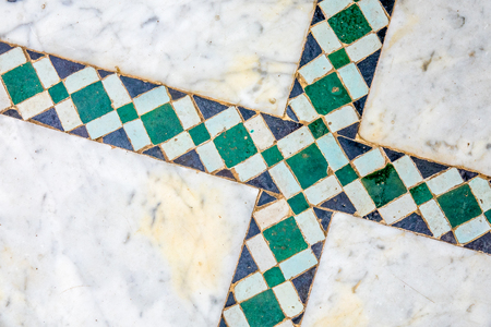 tiles with moorish ornament designの写真素材