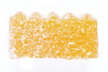 close-up shot of fruit jelly candy (isolated)の写真素材