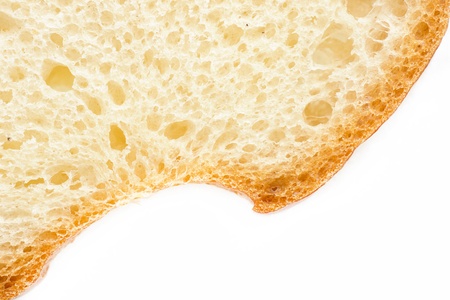 close up shot of white bread slice