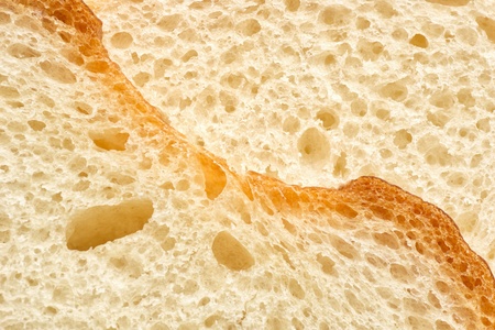close up shot of white bread slice