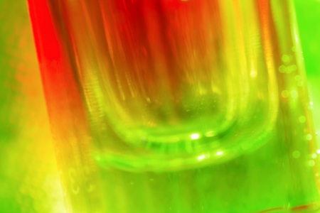 close-up shot of a colorful abstract glass backgroundの写真素材