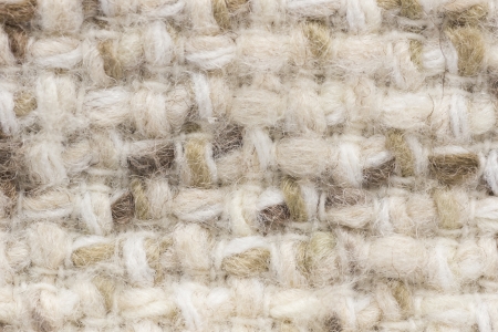 Close up shot of light wool fabric texture