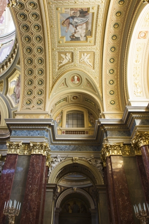 Interior of St. Stephen's Basilica, Budapest, Hungaryのeditorial素材