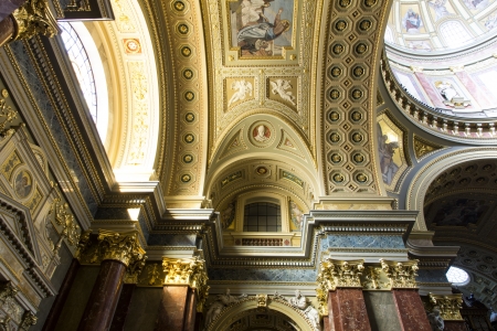 Interior of St. Stephen's Basilica, Budapest, Hungaryのeditorial素材