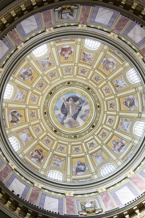 Interior of St. Stephen's Basilica, Budapest, Hungaryのeditorial素材