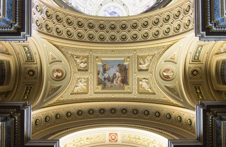 Interior of St. Stephen's Basilica, Budapest, Hungaryのeditorial素材