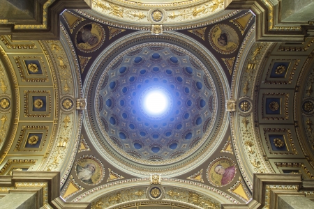 Interior of St. Stephen's Basilica, Budapest, Hungaryのeditorial素材