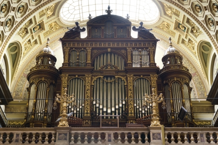 Pipe organ of St. Stephen's Basilica, Budapest, Hungaryのeditorial素材