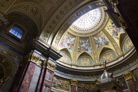 Interior of St. Stephen's Basilica, Budapest, Hungaryのeditorial素材