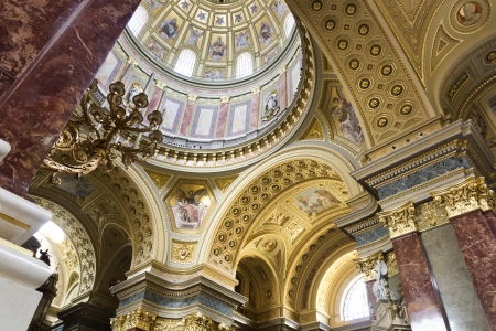 Interior of St. Stephen's Basilica, Budapest, Hungaryのeditorial素材