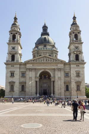 Outdoor shot of St. Stephen's Basilica, Budapest, Hungaryのeditorial素材