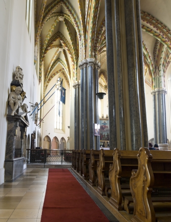 Interior of Inner City Parish Church in Budapest, Hungaryのeditorial素材