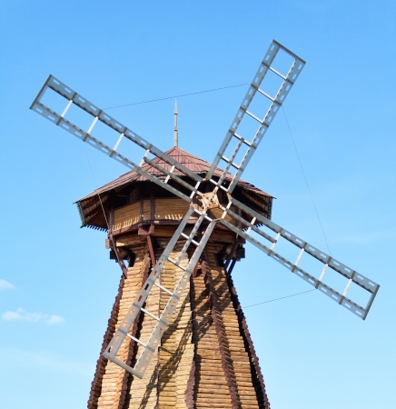 Wooden mill of Izmailovsky Kremlin, Moscow, Russiaの写真素材